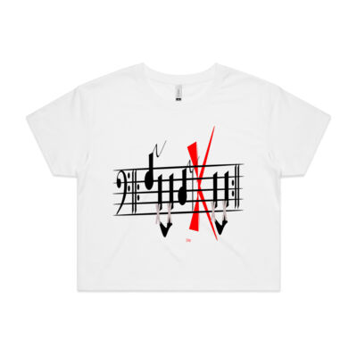 Bass sheet music  - AS COLOUR - Women's Crop Tee Thumbnail
