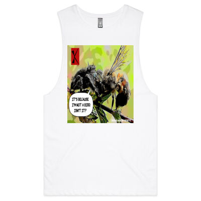 It's because I'm not a bird, isn't it? - AS Colour - Barnard Tank Top - Muscle Tee - AS Colour - Barnard Tank Top - Muscle Tee Thumbnail